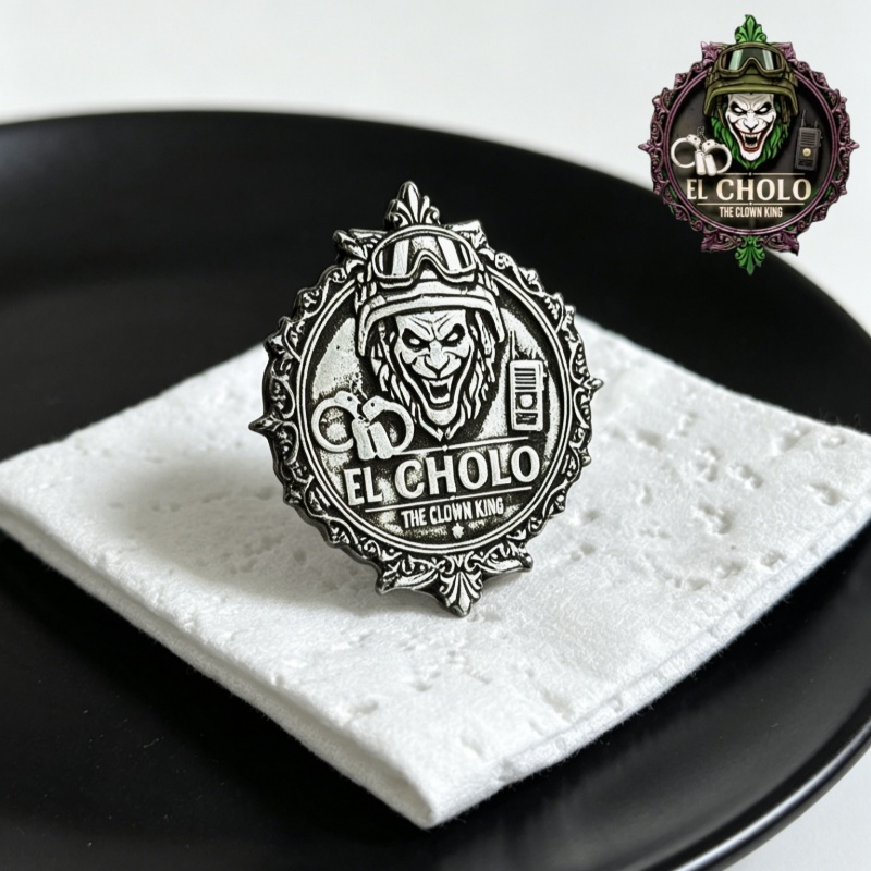 Men Accessories Brooch - Özel Palyaço Logolu Broş Kişiselleştirilmiş Retro
