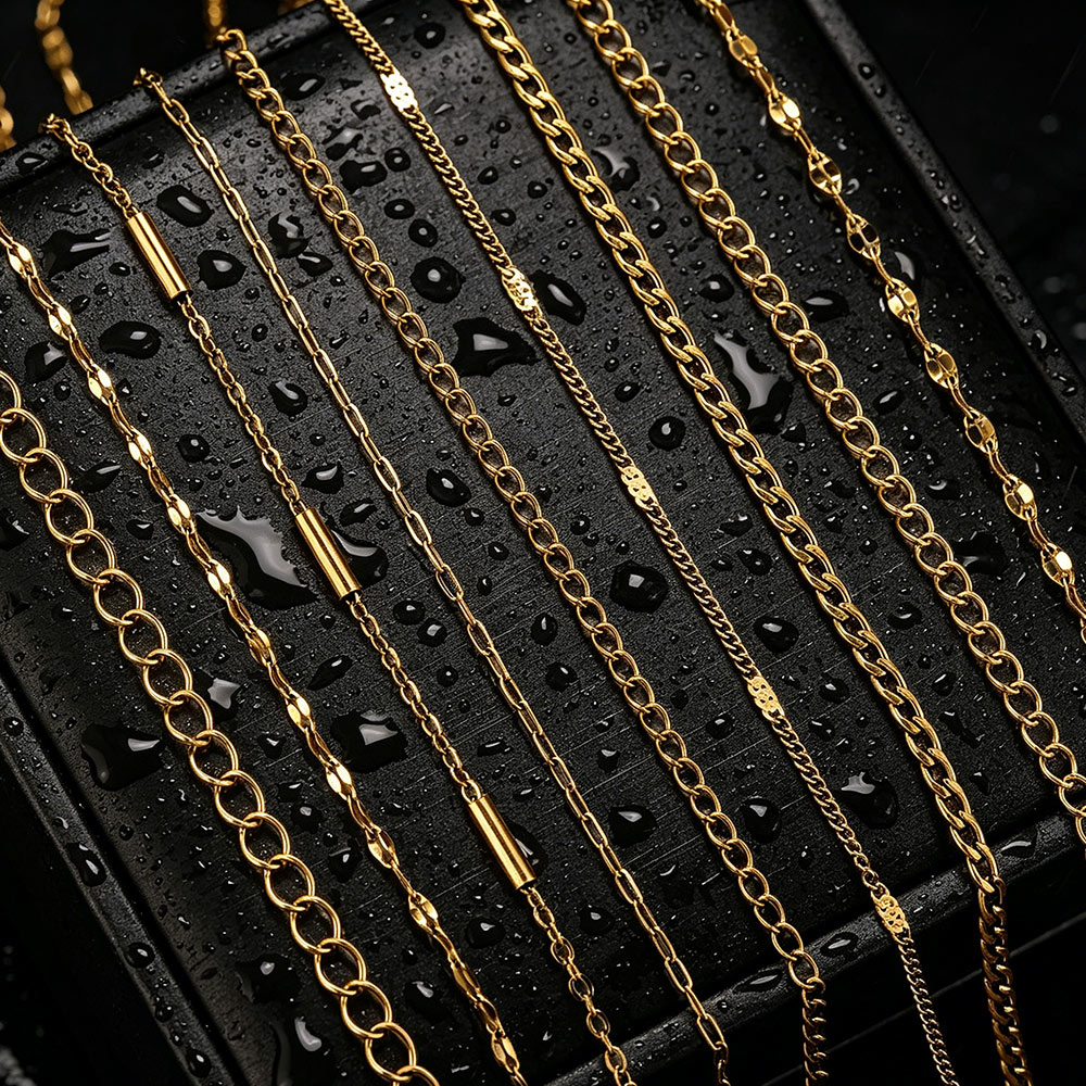Men Accessories Chain - 2 metre Paslanmaz Çelik Lip NK