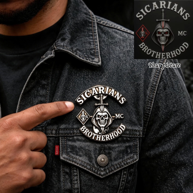 Men Accessories Brooch - Kişiselleştirilmiş Özel MC Resimli Broş Kadın