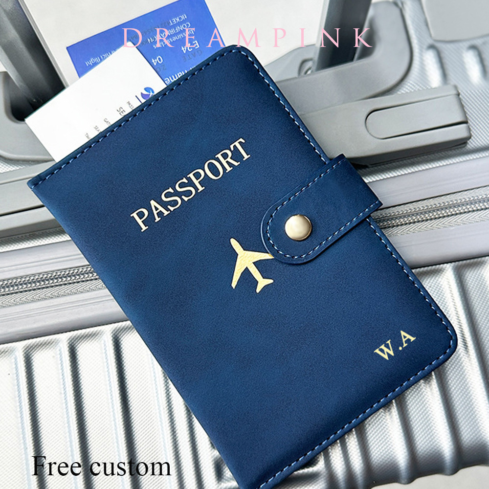 Men Accessories Name - Kişiselleştirilmiş İsim Seyahat Pasaport Cüzdanı Lüks