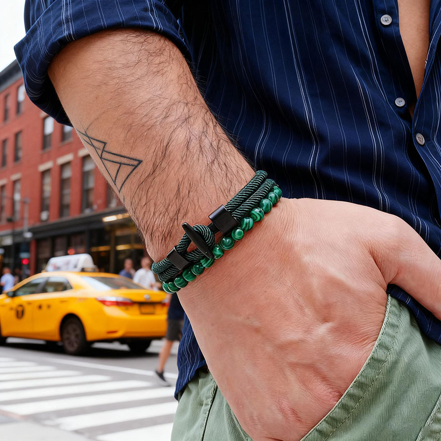 Men'S Vacation Accessories - Benzersiz Anchor 2 Adet Erkek Bileklik
