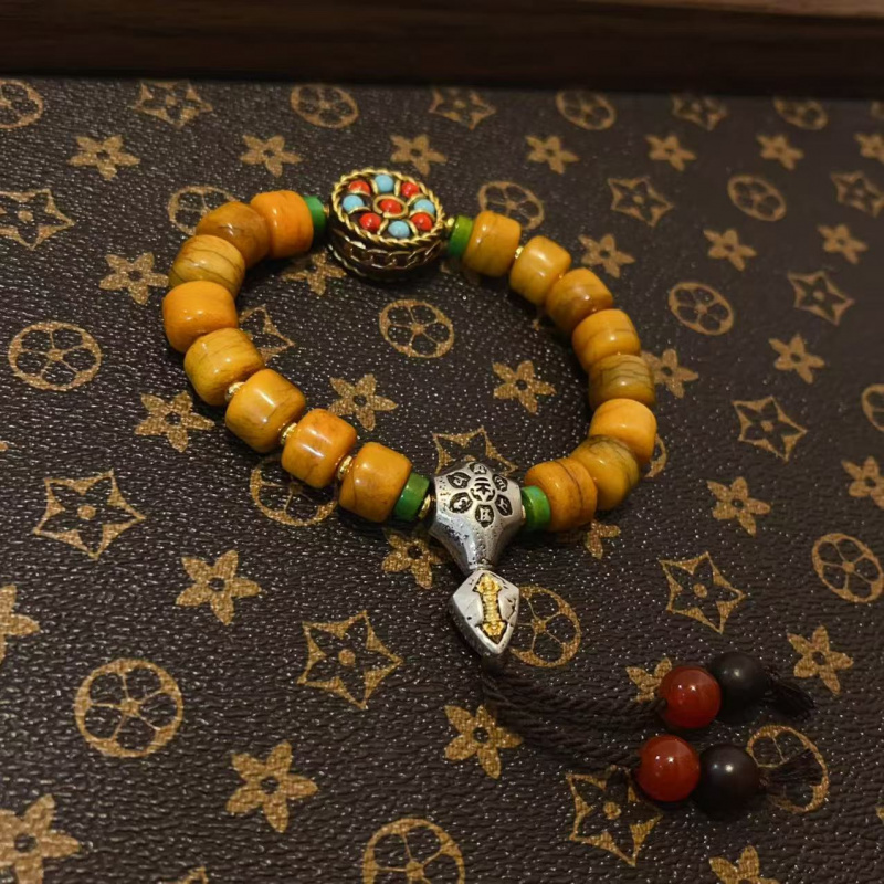 Men Accessories Nepal - Yak Kemik Eşleşen Nepal Bilezikler Erkekler