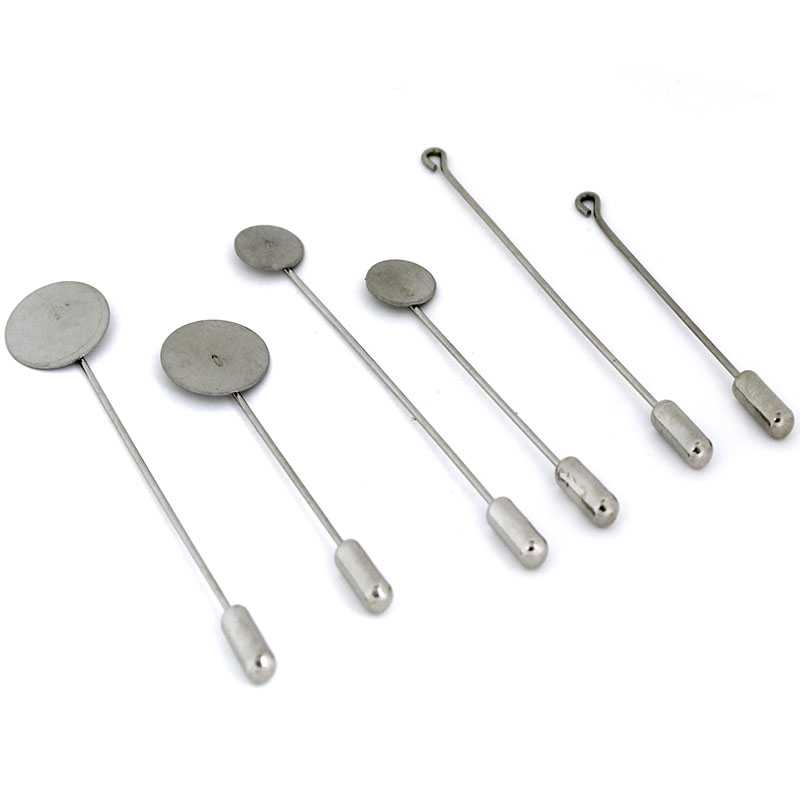 10 adet/grup 10 15mm Paslanmaz - Men Accessories Brooch incelemesi ve fiyatı
