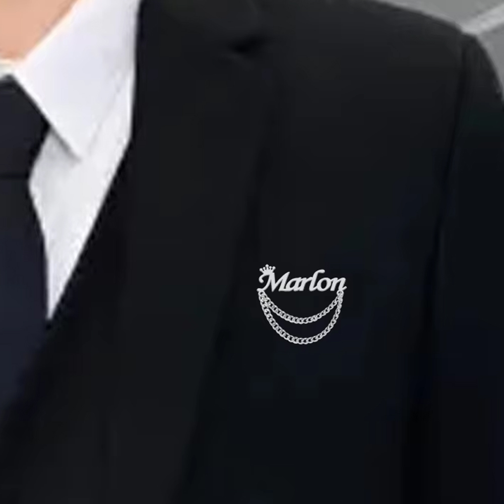 Kişiselleştirilmiş İsim Broş Ö - Men Accessories Brooch incelemesi ve fiyatı