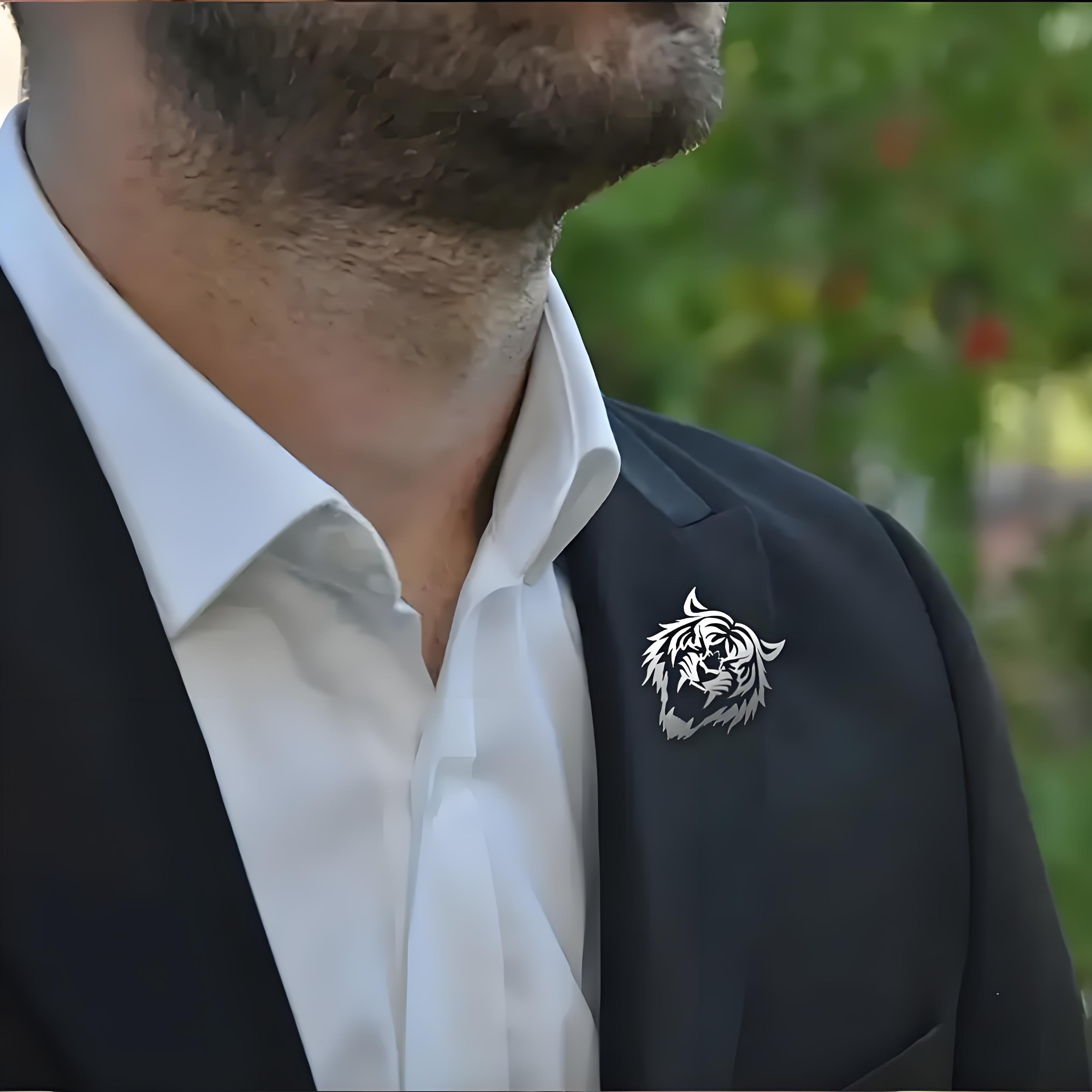 Erkek Paslanmaz Çelik Kaplan K - Men Accessories Brooch incelemesi ve fiyatı
