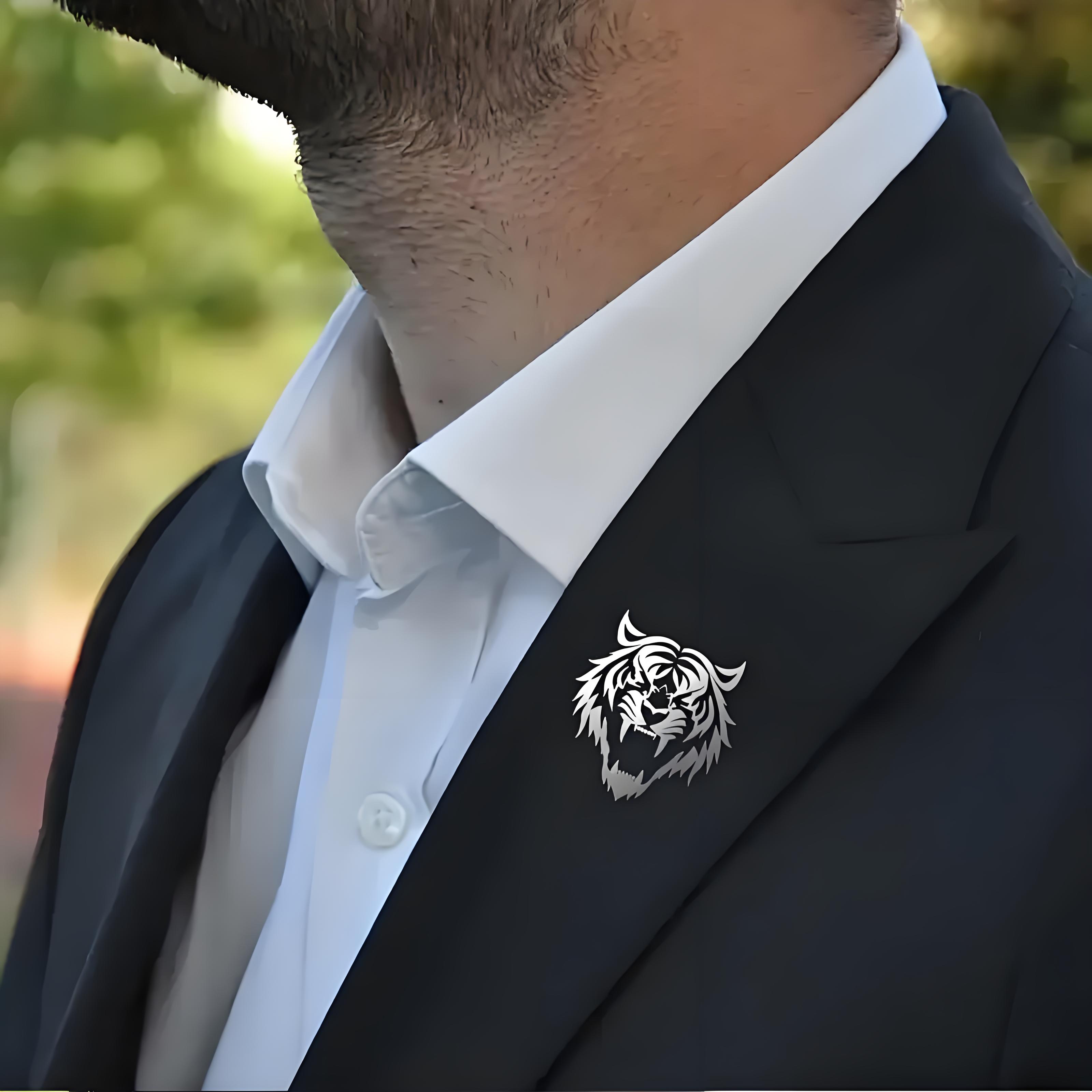 Erkek Paslanmaz Çelik Kaplan K - Men Accessories Brooch incelemesi ve fiyatı