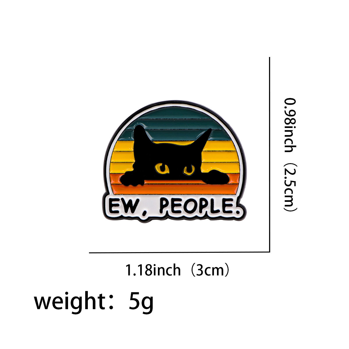EW PEOPLE Emaye Pin Komik Alay - Men'S Accessories Quotes incelemesi ve fiyatı