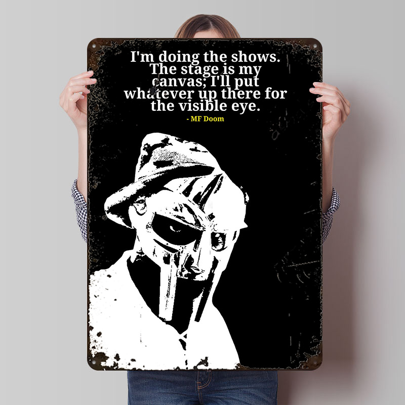 MF Doom Alıntı Metal Poster Öz - Men'S Accessories Quotes incelemesi ve fiyatı