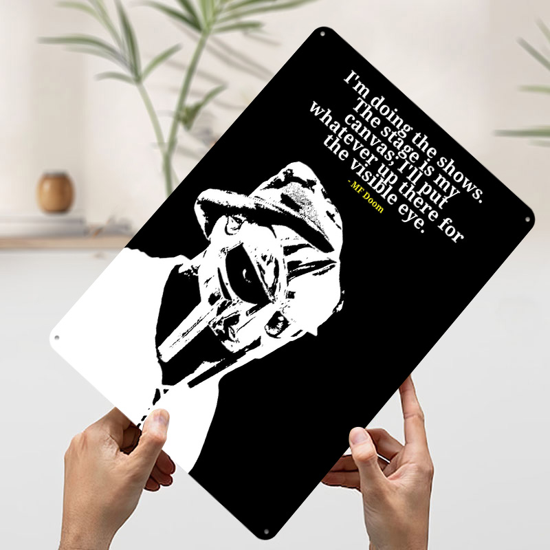 MF Doom Alıntı Metal Poster Öz - Men'S Accessories Quotes incelemesi ve fiyatı