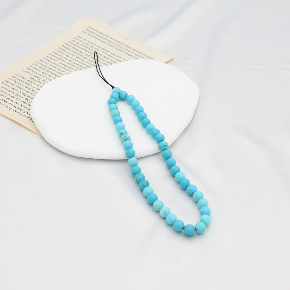 Kadınlar için 8MM mavi turkuaz - Men Accessories Chain incelemesi ve fiyatı