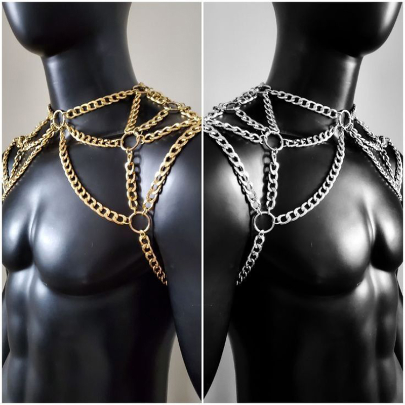 Punk Erkekler Omuz Vücut Zinci - Men Accessories Chain incelemesi ve fiyatı