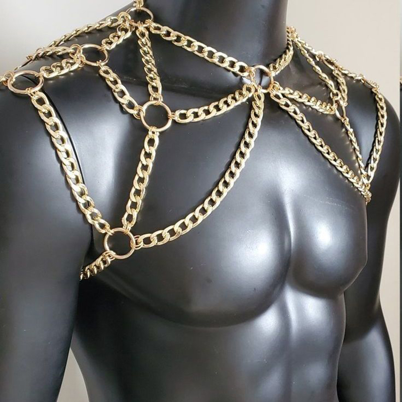 Punk Erkekler Omuz Vücut Zinci - Men Accessories Chain incelemesi ve fiyatı