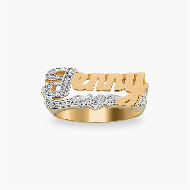 18K altın yüzük kalp kişiselle - Men Accessories Name incelemesi ve fiyatı