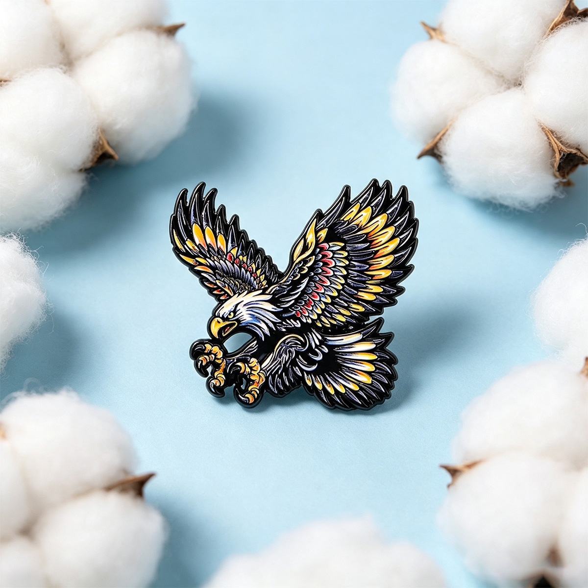 9 adet Uçan Kartal Emaye Rozet - Men Accessories Brooch incelemesi ve fiyatı