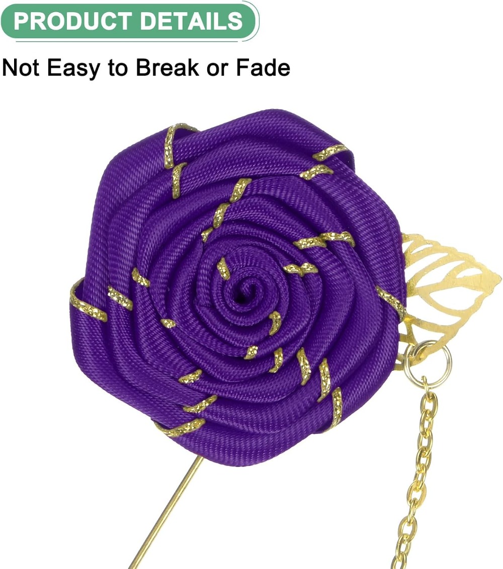 Altın Yapraklı Gül Çiçeği Broş - Men Accessories Brooch incelemesi ve fiyatı
